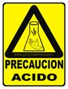 PRECAUCION ACIDO